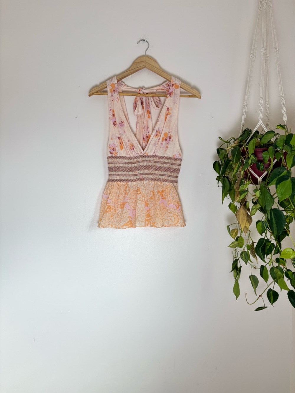Free People Brinkley Smocked Tank - Picture 2 of 7